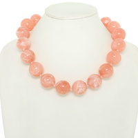 LARGE MARBLE BEAD NECKLACE