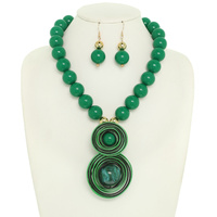 STATEMENT WIRE NECKLACE SET