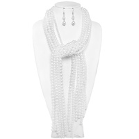 MULTI-STRAND PEARL NECKLACE SET