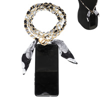 PRINTED SCARF CELLPHONE CROSSBODY ATTACHMENT