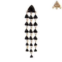 CASCADING CRYSTAL BROOCH PIN