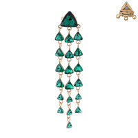 CASCADING CRYSTAL BROOCH PIN