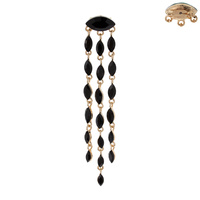 CASCADING CRYSTAL BROOCH PIN