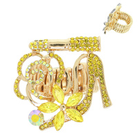 FLORAL HIGH HEEL STRETCH RING