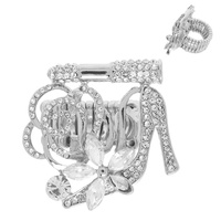 FLORAL HIGH HEEL STRETCH RING