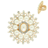 PEARL HALO STRETCH RING