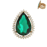 TEAR DROP STONE STRETCH RING