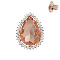 TEARDROP STONE STRETCH RING