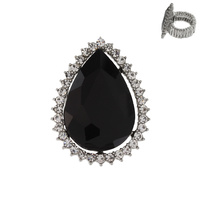 TEAR DROP STONE STRETCH RING