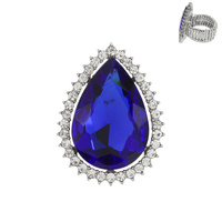 TEAR DROP STONE STRETCH RING
