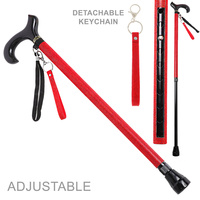 UNISEX CRYSTAL RHINESTONE ADJUSTABLE WALKING DERBY JEWELED CANE