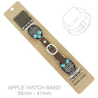 WESTERN JEWELED CONCHO APPLE WATCH BAND