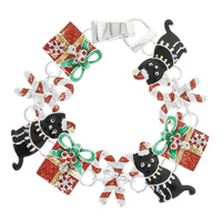 CHRISTMAS ENAMEL CHARM BRACELET