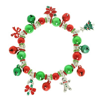 CHRISTMAS ENAMEL CHARM STRETCH BRACELET