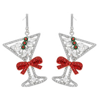 CHRISTMAS COCKTAIL POST EARRINGS