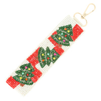 CHRISTMAS TREE WRISTLET KEYCHAIN