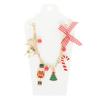 CHRISTMAS THEME CHARM NECKLACE