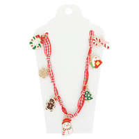 CHRISTMAS THEME CHARM NECKLACE