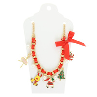 CHRISTMAS THEME CHARM NECKLACE