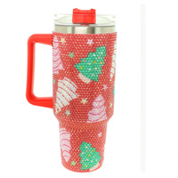 CHRISTMAS TREE RHINESTONE TUMBLER